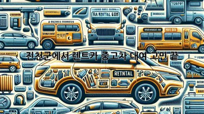 진천군에서 렌트카, 중고차 대여 고민 끝!